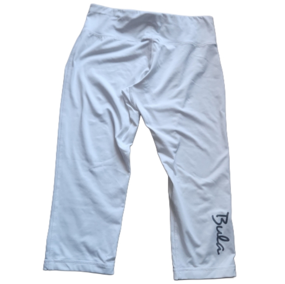 Bula White Capri Leggings stretchy soft medium or large‎